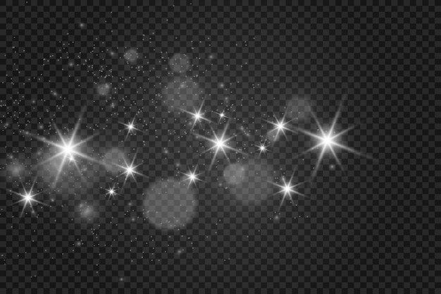 Vector brilliant dust vector shine glittering shiny ornaments for background vector illustration