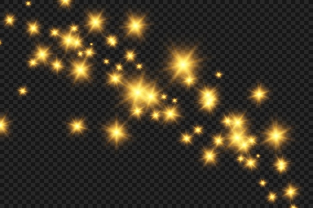 Brilliant gold dust vector shine. glittering shiny ornaments for background. vector illustration.