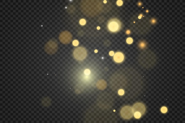 Brilliant gold dust vector shine. Glittering shiny ornaments for background. Vector illustration.