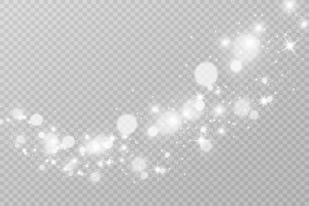 Brilliant gold dust vector shine Glittering shiny ornaments for background Vector illustration