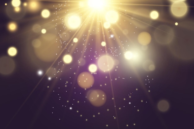 Brilliant gold dust vector shine Glittering shiny ornaments for background Vector illustration