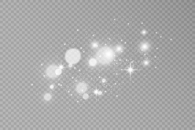 Brilliant gold dust vector shine Glittering shiny ornaments for background Vector illustration