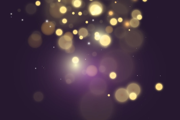 Brilliant gold dust vector shine Glittering shiny ornaments for background Vector illustration