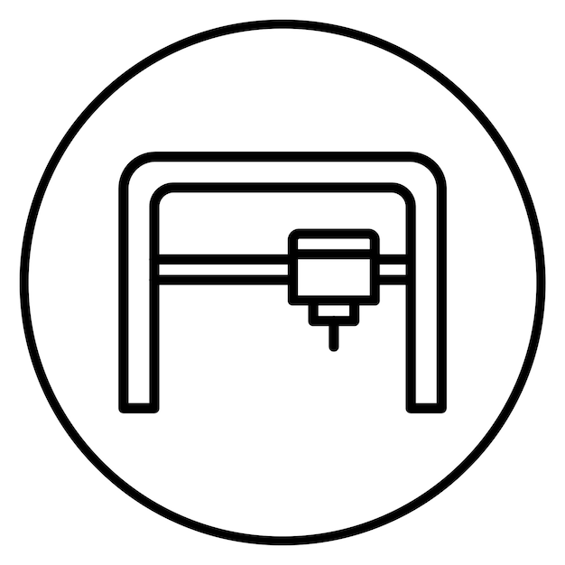 Brim icon vector image Can be used for 3d Printing