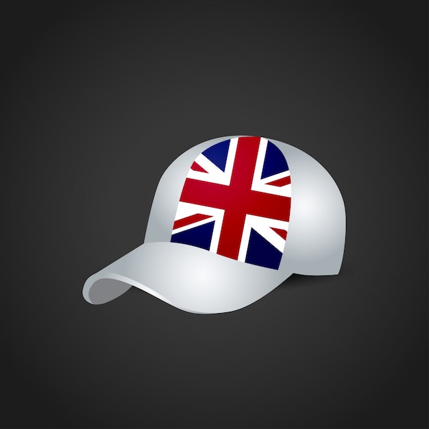 British flag design cap vector