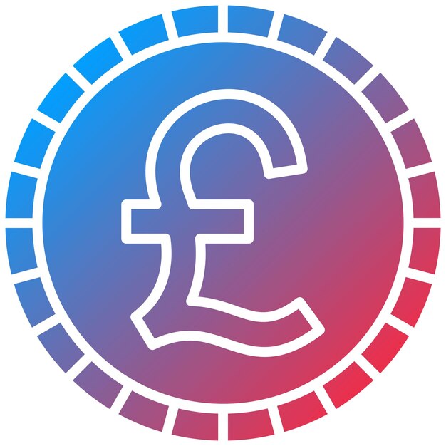 Vector british pound icon vector image can be used for fintech