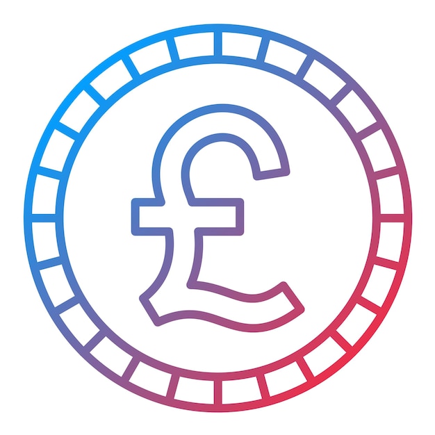 British pound icon vector image can be used for fintech