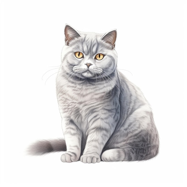 Вектор британской короткошерстной кошки