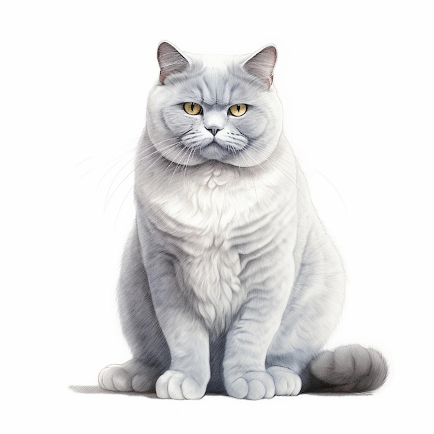 Вектор британской короткошерстной кошки