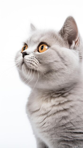 Vector british shorthair kitten cat