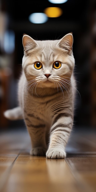 ベクトル ブリティッシュショートヘアの子猫