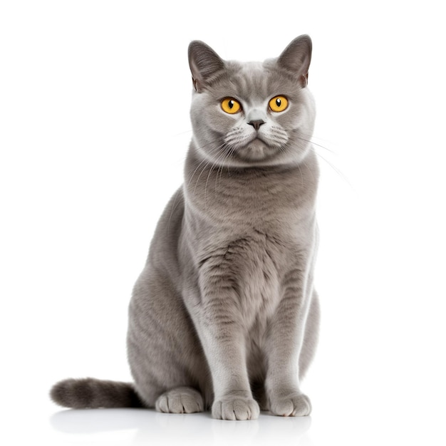 Vector british shorthair kitten cat