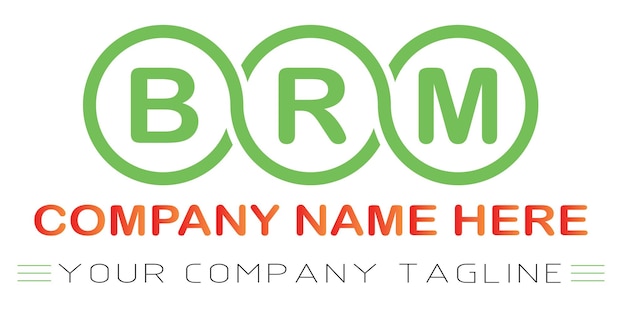 BRM Letter Logo Design