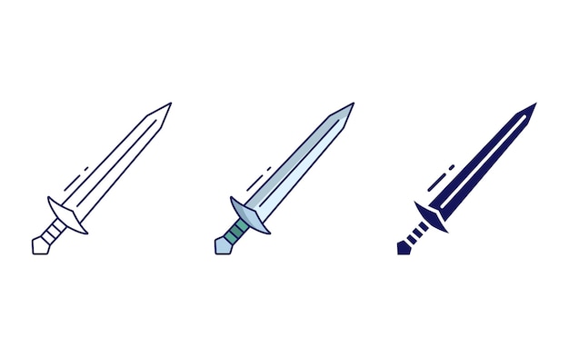 Broad Sword vector icon