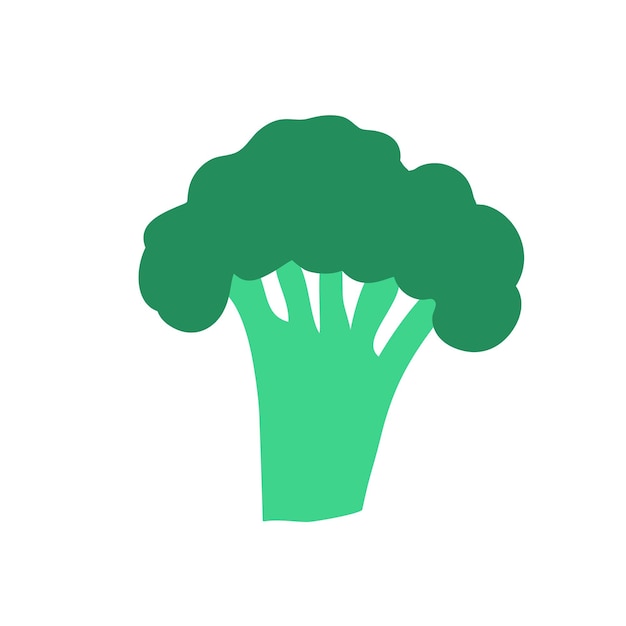 Broccoli doodle stijl vector element handdraw illustratie