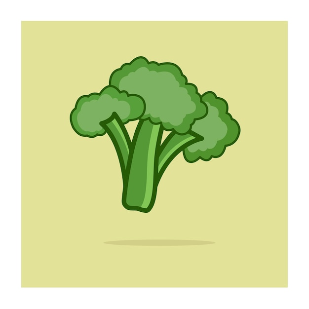 broccoli icon flat illustration of cauliflower vector icons for web