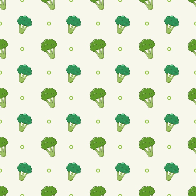 broccoli naadloos patroon