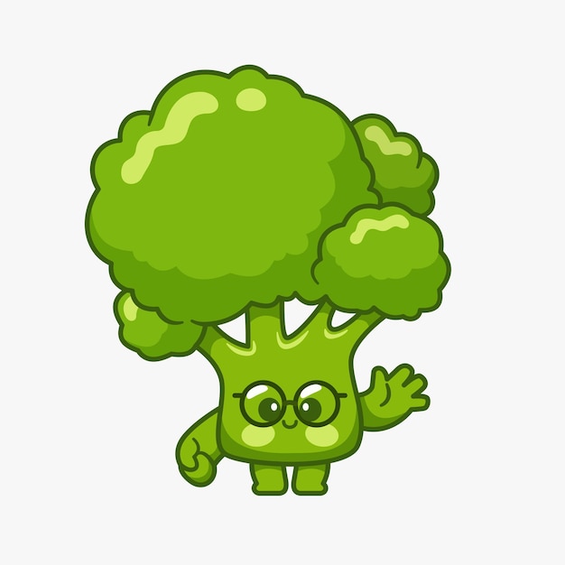 Broccoli plantaardige cartoon afbeelding