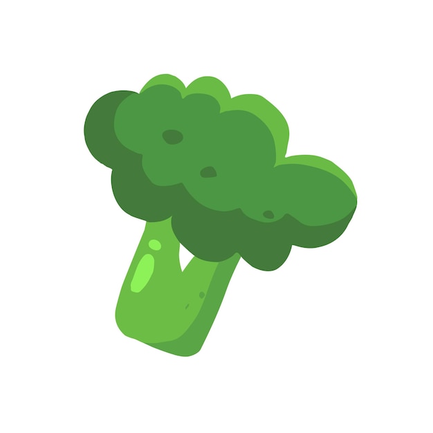 Vector broccoli plantaardige cartoon vectorillustratie