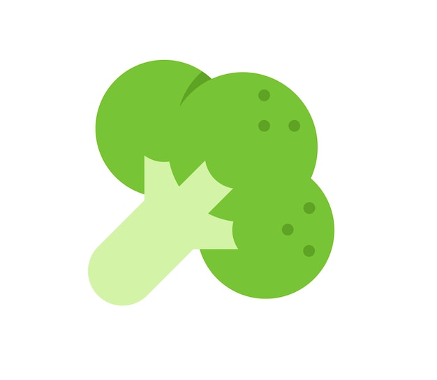 Broccoli vector geïsoleerd pictogram Emoji illustratie Broccoli vector emoticon