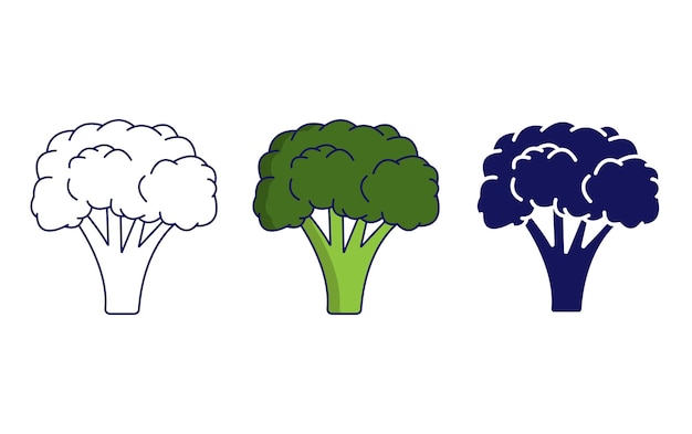 Broccoli vector icoon