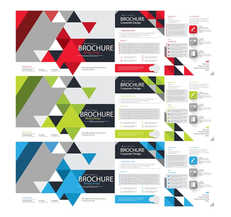 Vector brochure abstrack