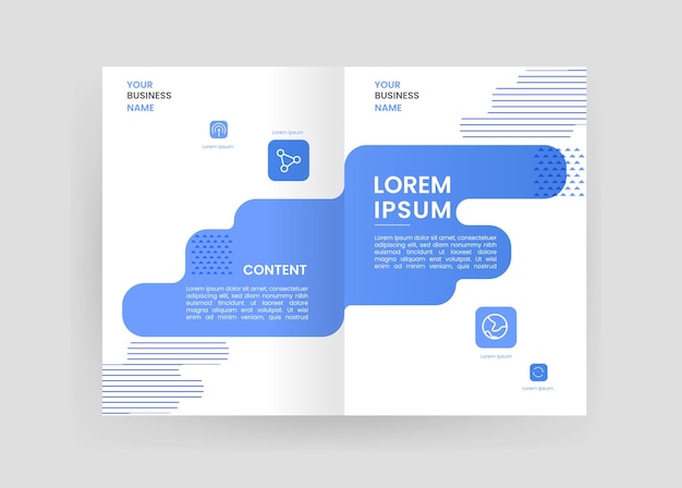 Vector brochure and book cover design template