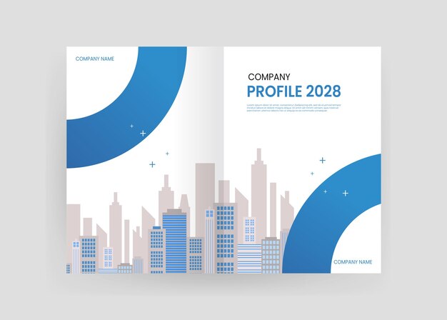 Brochure and book cover design template