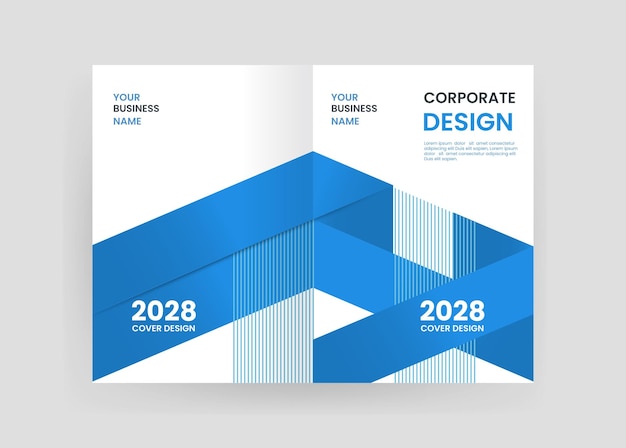 Brochure and book cover design template