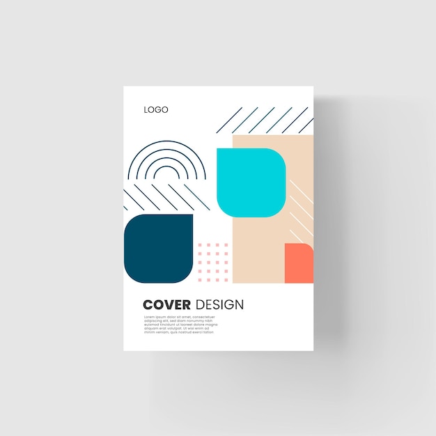 Brochure and book cover design template