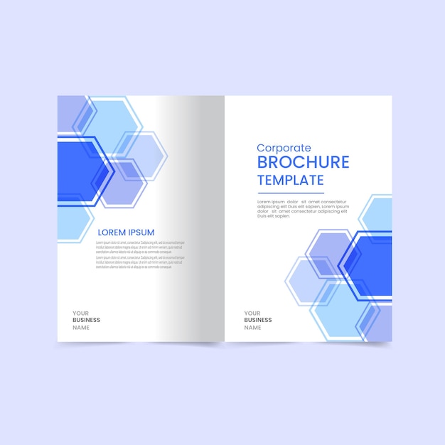 Brochure and book cover design template