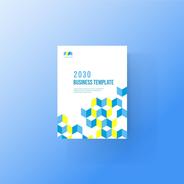 Brochure and book cover design template