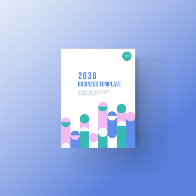 Vector brochure and book cover design template