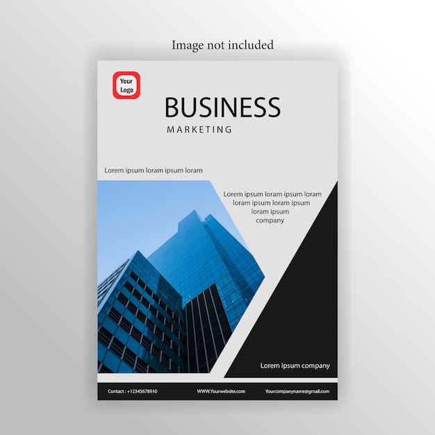 A brochure for a business marketing company.