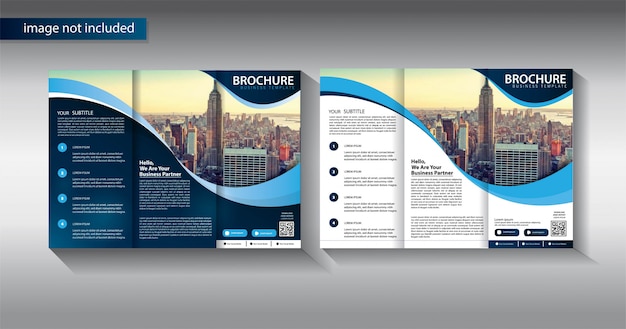 Brochure business template for promotion marketing company