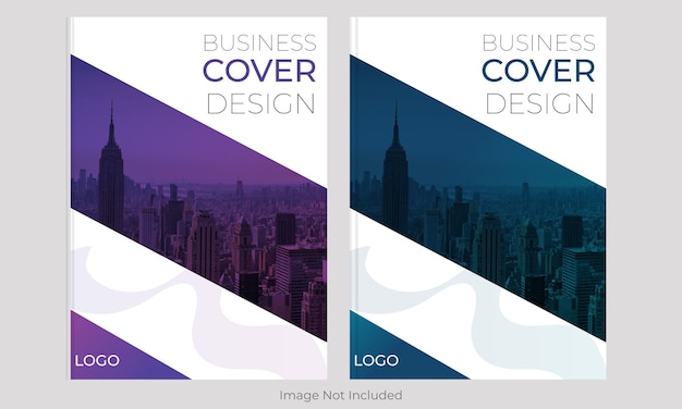 Brochure cover and book cover design template