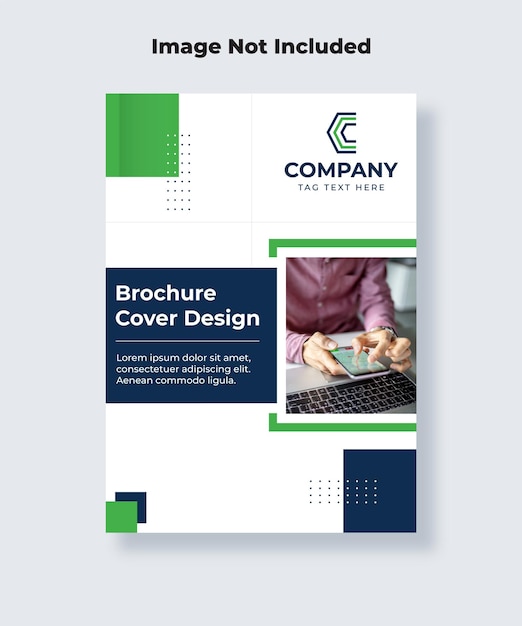 Vettore design copertina brochure formato a4