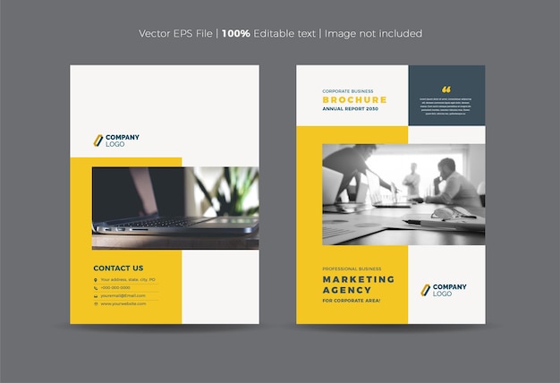 Brochure Cover Design or Annual Report and Company Profile Cover or Booklet and Catalog Cover