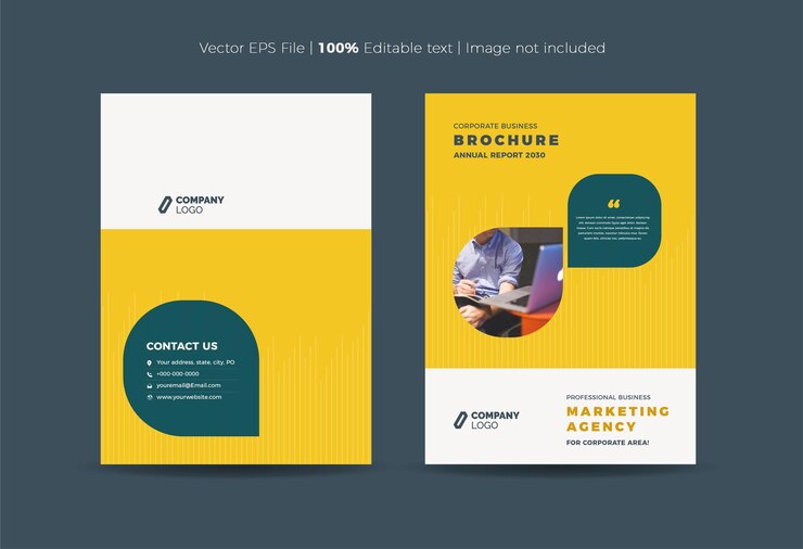 Brochure Cover Design or Annual Report and Company Profile Cover or Booklet and Catalog Cover
