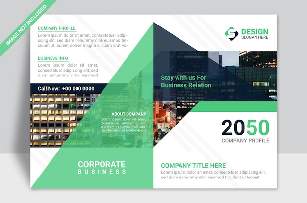 Brochure cover design template company profile