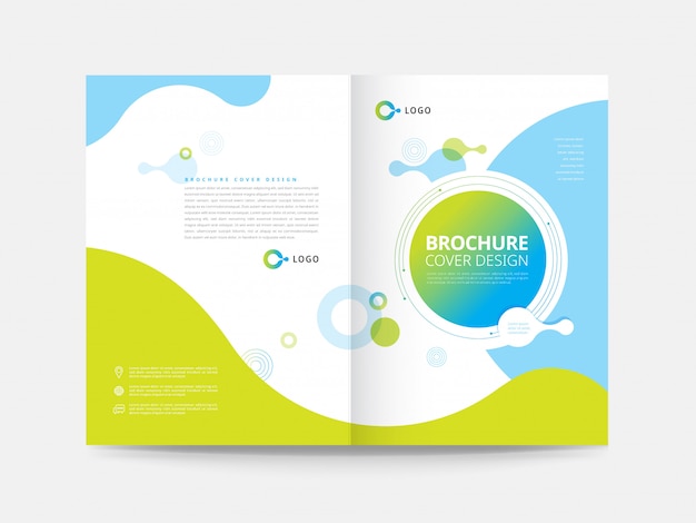 Brochure cover design template