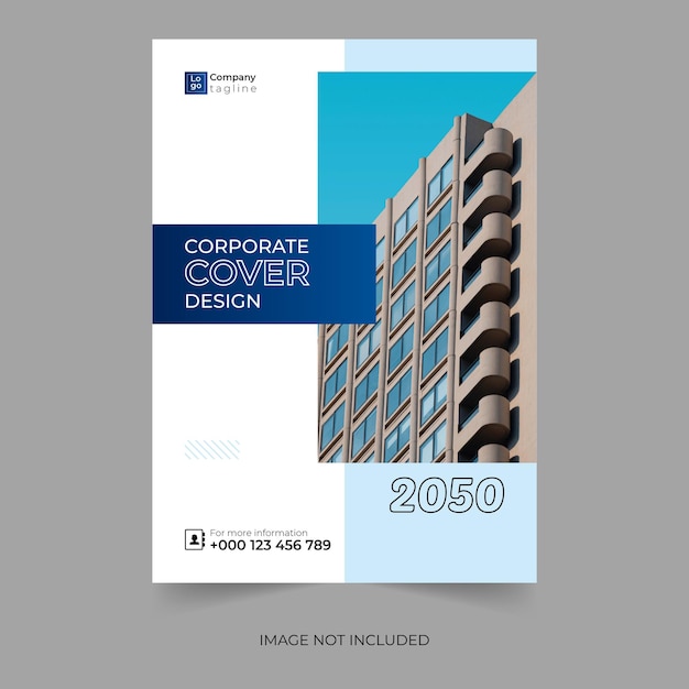 Brochure cover template business corporate annual report or book cover design for multipurpose use