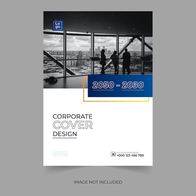 Vector brochure cover template business corporate annual report or book cover design for multipurpose use