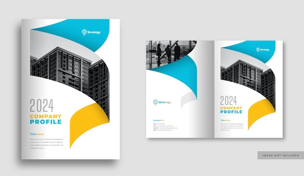 Brochure cover template layout company profile template cover orbook cover design