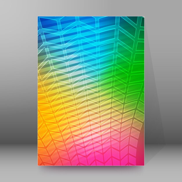 Modello di copertina dell'opuscolo formato verticale sfondo luminoso51