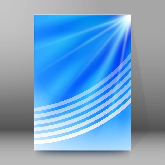 Vector brochure cover template vertical format glowing background59