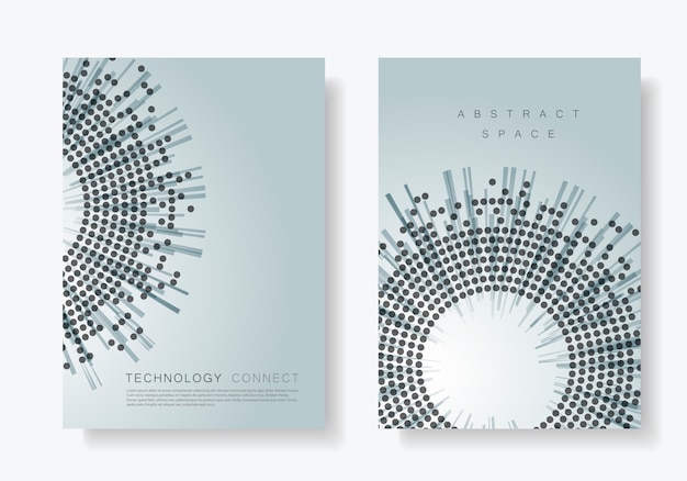 brochure cover templates with circle