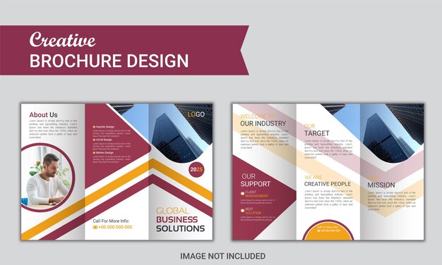 Vector brochure creative design multipurpose template with cover