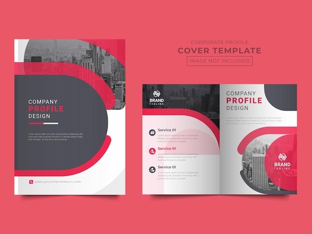 Brochure design company profile cover template