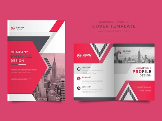 Brochure design company profile cover template